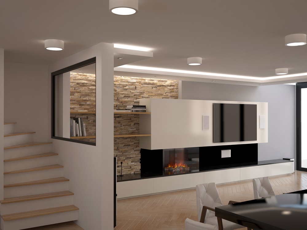 Indoor Modern Fireplace