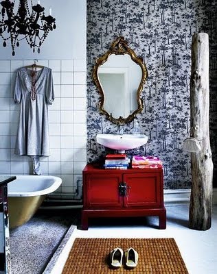 Eclectic Bathroom